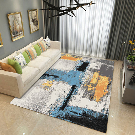 Steampunk Living Room Rug Multi Color Abstract Print Indoor Rug Polyster Non-Slip Pet Friendly Carpet Clearhalo 'Area Rug' 'Rug' 2392603