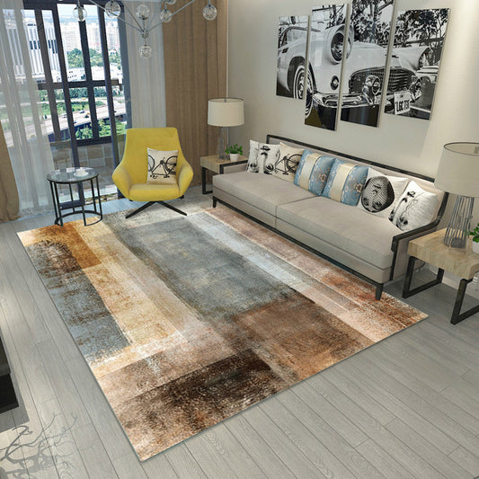 Steampunk Living Room Rug Multi Color Abstract Print Indoor Rug Polyster Non-Slip Pet Friendly Carpet Clearhalo 'Area Rug' 'Rug' 2392606