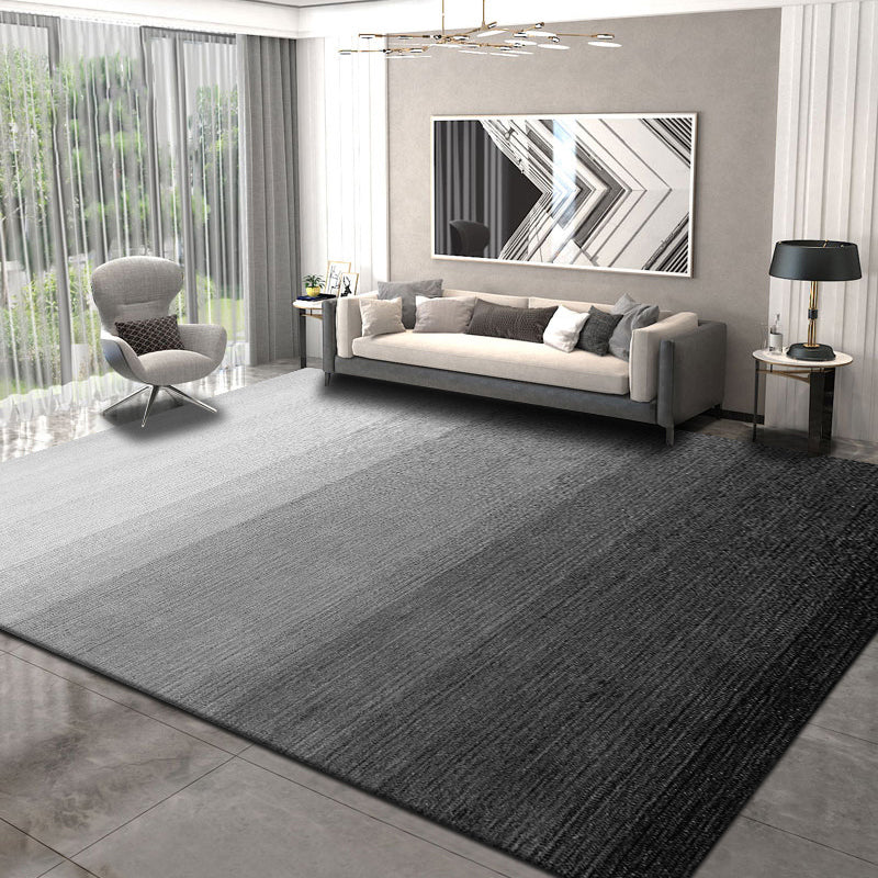 Trendy Abstract Print Rug Multi Color Polyster Indoor Rug Non-Slip Backing Pet Friendly Easy Care Area Carpet for Parlor Dark Gray-Black Clearhalo 'Area Rug' 'Rug' 2392635