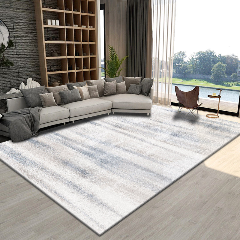 Trendy Abstract Print Rug Multi Color Polyster Indoor Rug Non-Slip Backing Pet Friendly Easy Care Area Carpet for Parlor Gray-White Clearhalo 'Area Rug' 'Rug' 2392638