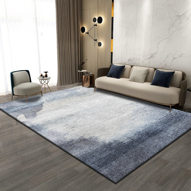 Trendy Abstract Print Rug Multi Color Polyster Indoor Rug Non-Slip Backing Pet Friendly Easy Care Area Carpet for Parlor Dark Gray-White Clearhalo 'Area Rug' 'Rug' 2392642