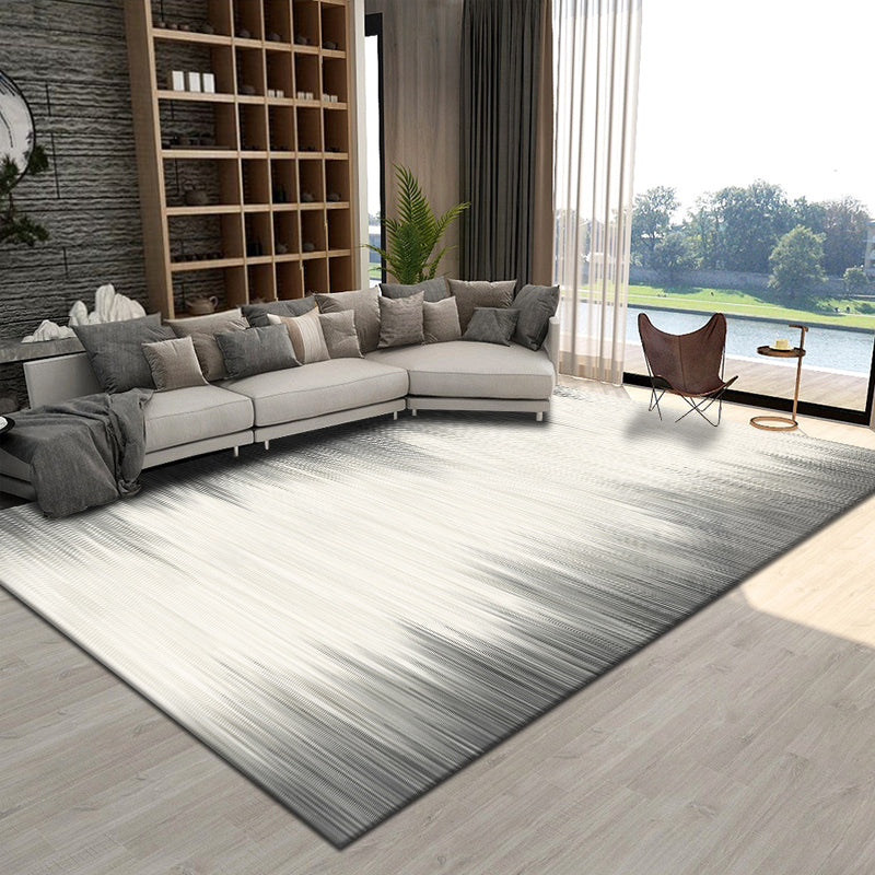 Trendy Abstract Print Rug Multi Color Polyster Indoor Rug Non-Slip Backing Pet Friendly Easy Care Area Carpet for Parlor Light Gray-White Clearhalo 'Area Rug' 'Rug' 2392649