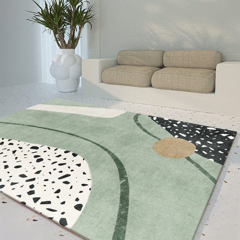 Western Hand Printed Rug Multi-Color Polyster Area Carpet Non-Slip Backing Pet Friendly Easy Care Indoor Rug for Parlor Clearhalo 'Area Rug' 'Rug' 2392749