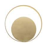 Gold Circular Wall Lighting Traditionary Metal LED Sconce Light Fixture in Warm/White Light for Living Room Clearhalo 'Wall Lamps & Sconces' 'Wall Lights' Lighting' 239275