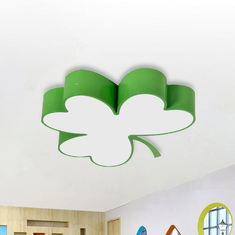 Lucky Clover LED Flush Mount Light Modern Stylish Acrylic Ceiling Lamp for Kindergarten Clearhalo 'Ceiling Lights' 'Pendant Lights' 'Pendants' Lighting' 239844