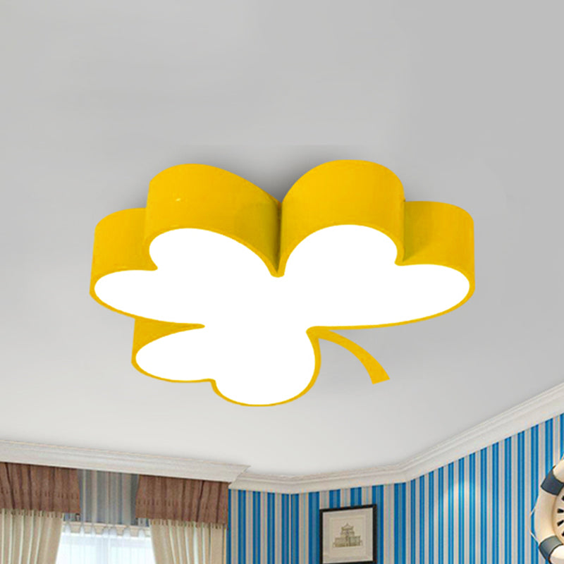 Lucky Clover LED Flush Mount Light Modern Stylish Acrylic Ceiling Lamp for Kindergarten Clearhalo 'Ceiling Lights' 'Pendant Lights' 'Pendants' Lighting' 239846