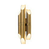 Gold Pipe Sconce Lamp Tradition Metal LED Wall Lighting Fixture in Warm/White Light for Hallway Clearhalo 'Wall Lamps & Sconces' 'Wall Lights' Lighting' 240026