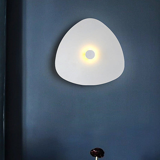 Minimal Flaky Sconce Light 7"/9"/11" Wide Acrylic LED Wall Mounted Light Fixture in Grey/White White Clearhalo 'Modern wall lights' 'Modern' 'Wall Lamps & Sconces' 'Wall Lights' Lighting' 240126