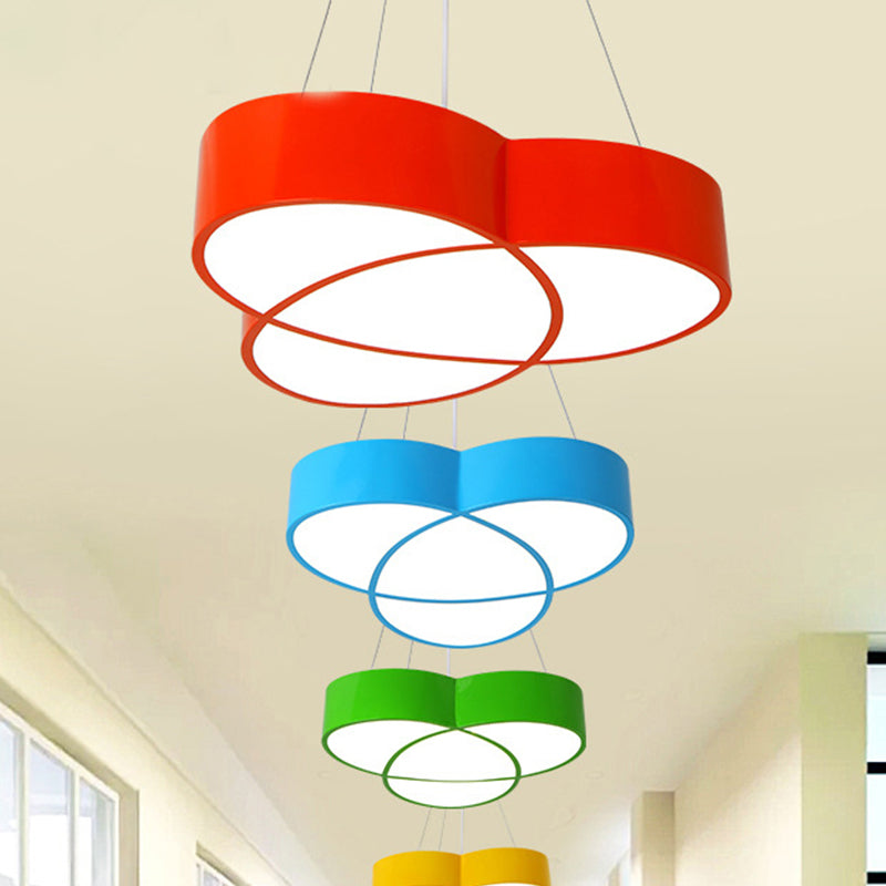 Flower Shape Pendant Light Creative Metal & Acrylic Pendant Lamp for Nursing Room Clearhalo 'Ceiling Lights' 'Pendant Lights' 'Pendants' Lighting' 240278