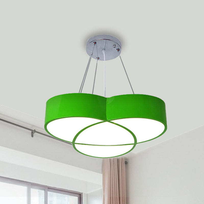 Flower Shape Pendant Light Creative Metal & Acrylic Pendant Lamp for Nursing Room Clearhalo 'Ceiling Lights' 'Pendant Lights' 'Pendants' Lighting' 240281