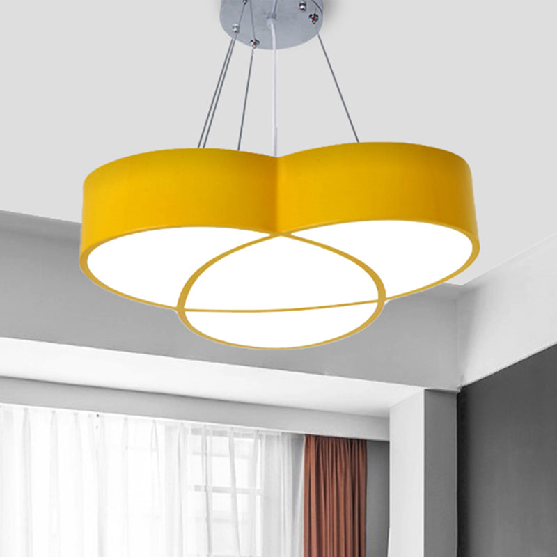 Flower Shape Pendant Light Creative Metal & Acrylic Pendant Lamp for Nursing Room Clearhalo 'Ceiling Lights' 'Pendant Lights' 'Pendants' Lighting' 240282