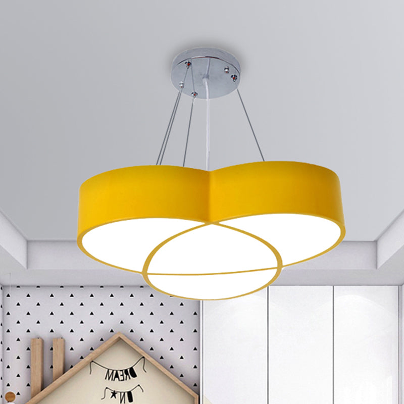 Flower Shape Pendant Light Creative Metal & Acrylic Pendant Lamp for Nursing Room Clearhalo 'Ceiling Lights' 'Pendant Lights' 'Pendants' Lighting' 240283