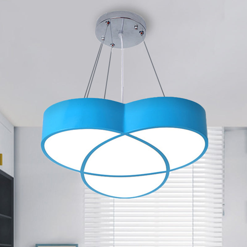 Flower Shape Pendant Light Creative Metal & Acrylic Pendant Lamp for Nursing Room Clearhalo 'Ceiling Lights' 'Pendant Lights' 'Pendants' Lighting' 240284