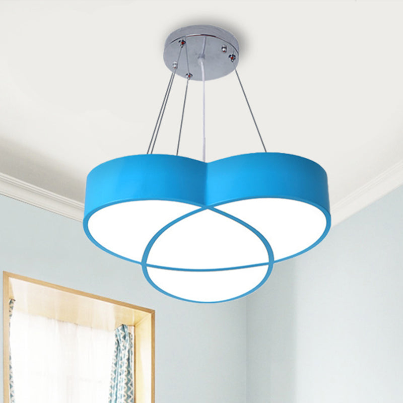 Flower Shape Pendant Light Creative Metal & Acrylic Pendant Lamp for Nursing Room Clearhalo 'Ceiling Lights' 'Pendant Lights' 'Pendants' Lighting' 240285