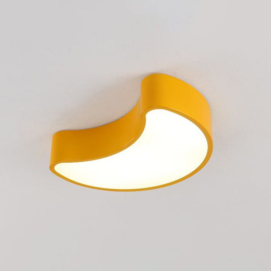 Acrylic Crescent Flushmount Light Cartoon LED Ceiling Mounted Fixture for Nursery Clearhalo 'Ceiling Lights' 'Close To Ceiling Lights' 'Close to ceiling' 'Flush mount' Lighting' 2405064