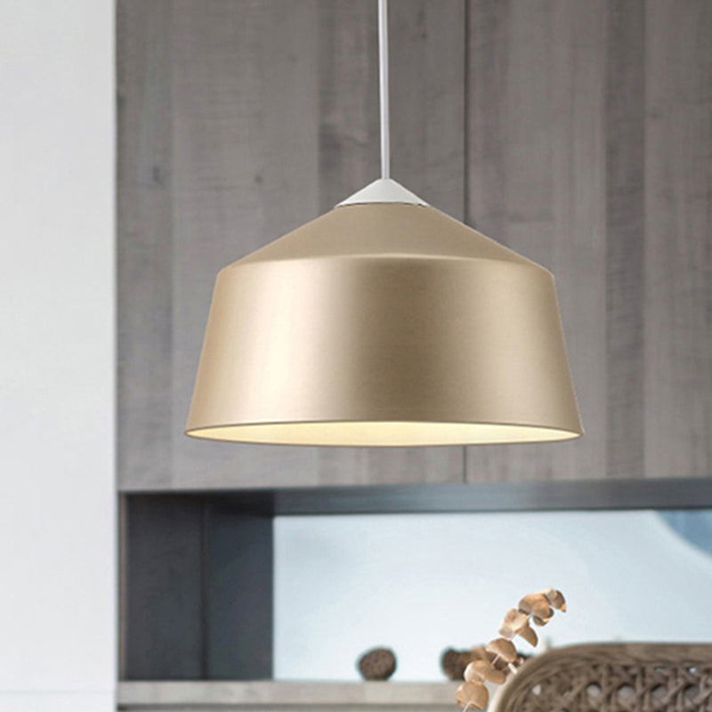 Dome Pendant Lighting Nordic Metal 1 Light Black/Grey/Pink Hanging Ceiling Light Champagne Clearhalo 'Ceiling Lights' 'Modern Pendants' 'Modern' 'Pendant Lights' 'Pendants' Lighting' 240563