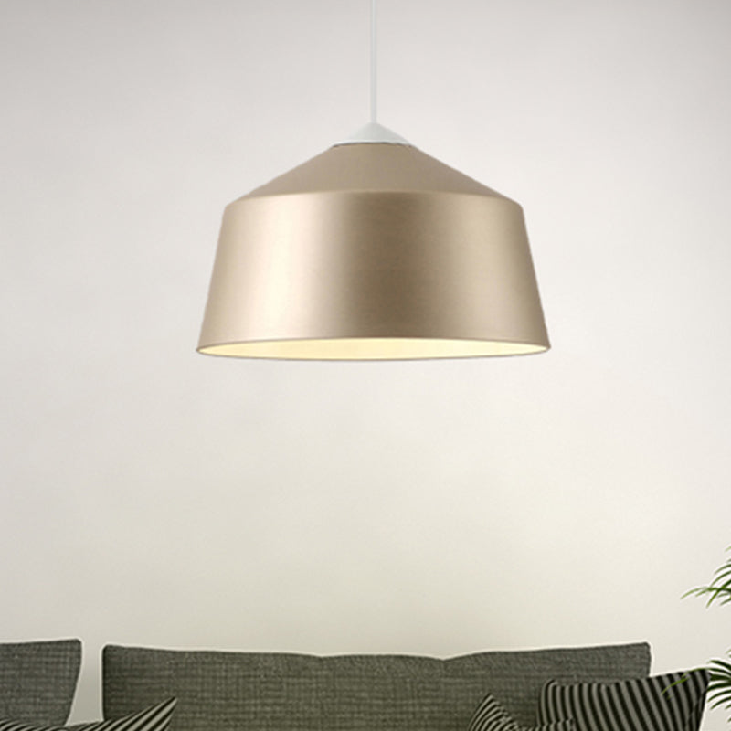 Dome Pendant Lighting Nordic Metal 1 Light Black/Grey/Pink Hanging Ceiling Light Clearhalo 'Ceiling Lights' 'Modern Pendants' 'Modern' 'Pendant Lights' 'Pendants' Lighting' 240564