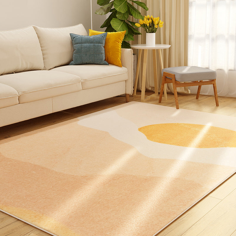 Western Colorblock Rug Multicolor Polypropylene Indoor Rug Non-Slip Backing Easy Care Area Carpet for Living Room Yellow Clearhalo 'Area Rug' 'Rug' 2407600