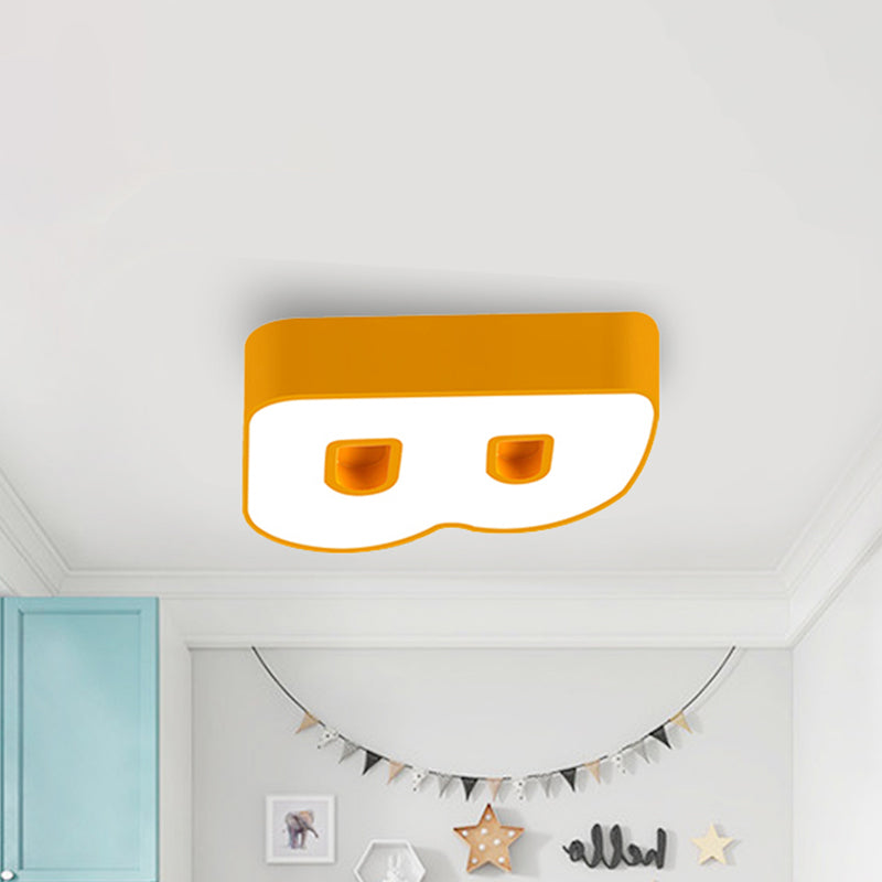 Kids Letter LED Ceiling Mount Light Acrylic Candy Colored Flush Light for Kindergarten Yellow Clearhalo 'Ceiling Lights' 'Close To Ceiling Lights' 'Close to ceiling' 'Flush mount' Lighting' 240762