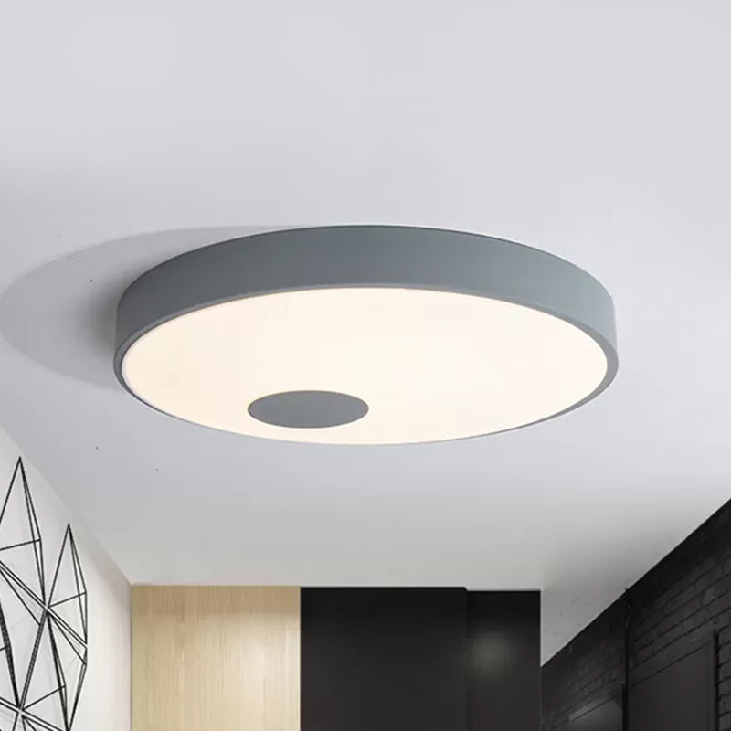 Nordic Stylish Slim Flush Mount Light Acrylic Candy Colored Ceiling Lamp for Kindergarten Grey Clearhalo 'Ceiling Lights' 'Close To Ceiling Lights' 'Close to ceiling' 'Flush mount' Lighting' 240978