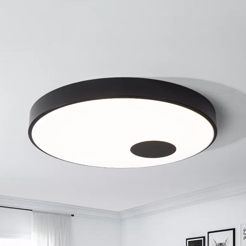 Nordic Stylish Slim Flush Mount Light Acrylic Candy Colored Ceiling Lamp for Kindergarten Black Clearhalo 'Ceiling Lights' 'Close To Ceiling Lights' 'Close to ceiling' 'Flush mount' Lighting' 240981