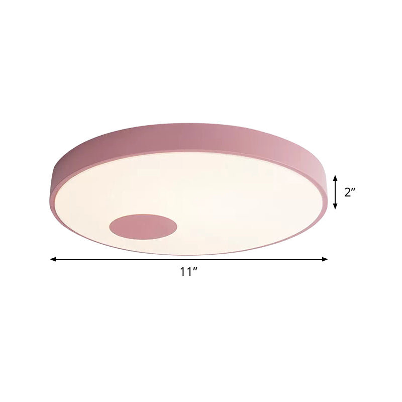 Nordic Stylish Slim Flush Mount Light Acrylic Candy Colored Ceiling Lamp for Kindergarten Clearhalo 'Ceiling Lights' 'Close To Ceiling Lights' 'Close to ceiling' 'Flush mount' Lighting' 240986