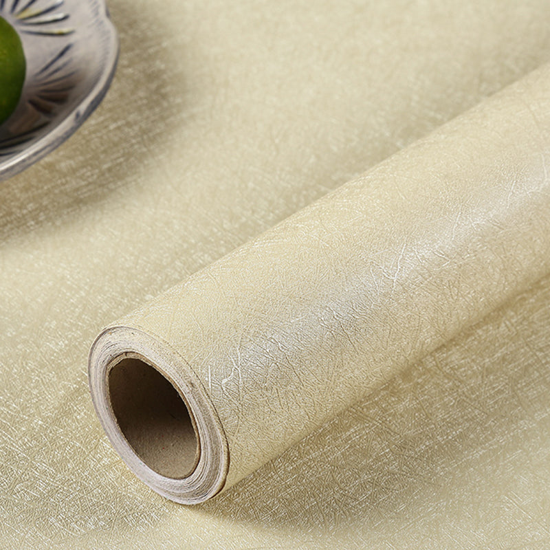 Peel off Plain Wallpaper Roll Scandinavian Style Non-Woven Wall Covering, 32.3 sq ft Beige Wallpaper Roll Clearhalo 'Modern wall decor' 'Modern' 'Wallpaper' Wall Decor' 2412512