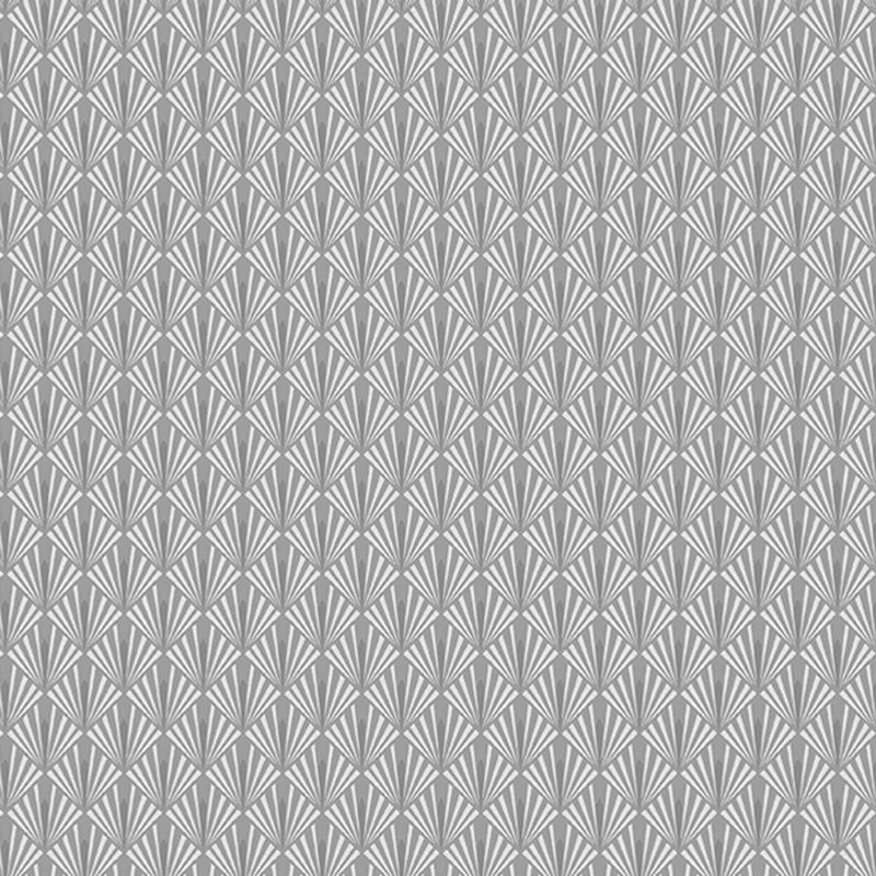 Rhombus Leaf Print Wallpaper Roll Simplicity Style Adhesive Bedroom Wall Decor, 61.4 sq-ft Grey Wallpaper Roll Clearhalo 'Modern wall decor' 'Modern' 'Wallpaper' Wall Decor' 2412616