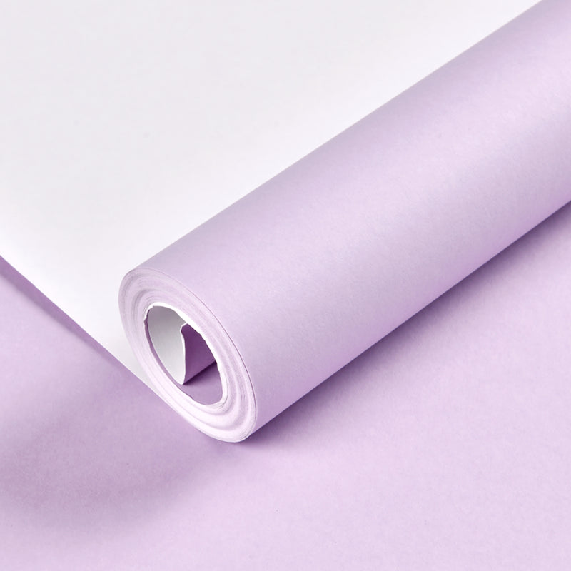 Plain Patterned Wallpaper Roll Simplicity Non-Pasted Bedroom Wall Decor, 31' L x 20.5" W Light Purple Wallpaper Roll Clearhalo 'Modern wall decor' 'Modern' 'Wallpaper' Wall Decor' 2413056