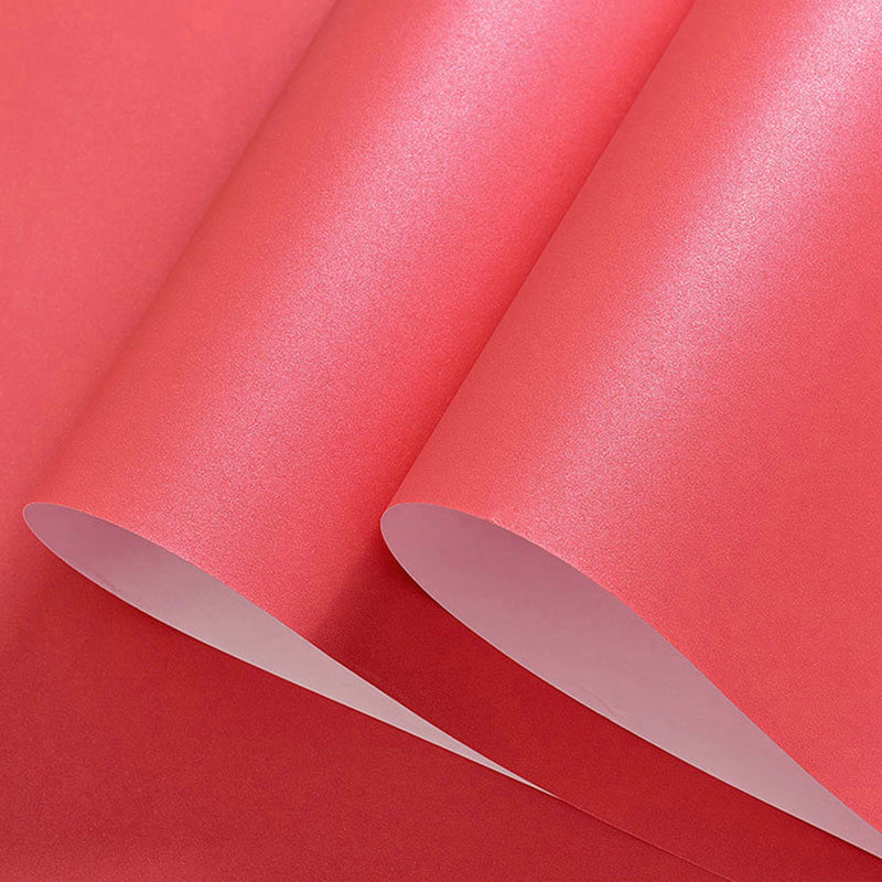 Unpasted Pure Color Wallpaper Roll Simple Non-Woven Fabric Wall Art, 31' L x 20.5" W Watermelon Red Wallpaper Roll Clearhalo 'Modern wall decor' 'Modern' 'Wallpaper' Wall Decor' 2413071