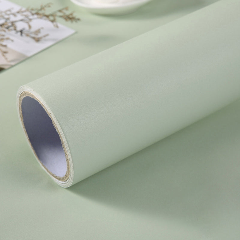 Scandinavian Wallpaper Roll Solid-Colored Self Stick Wall Covering, Multi-Colored Pea Green Wallpaper Roll Clearhalo 'Modern wall decor' 'Modern' 'Wallpaper' Wall Decor' 2413159