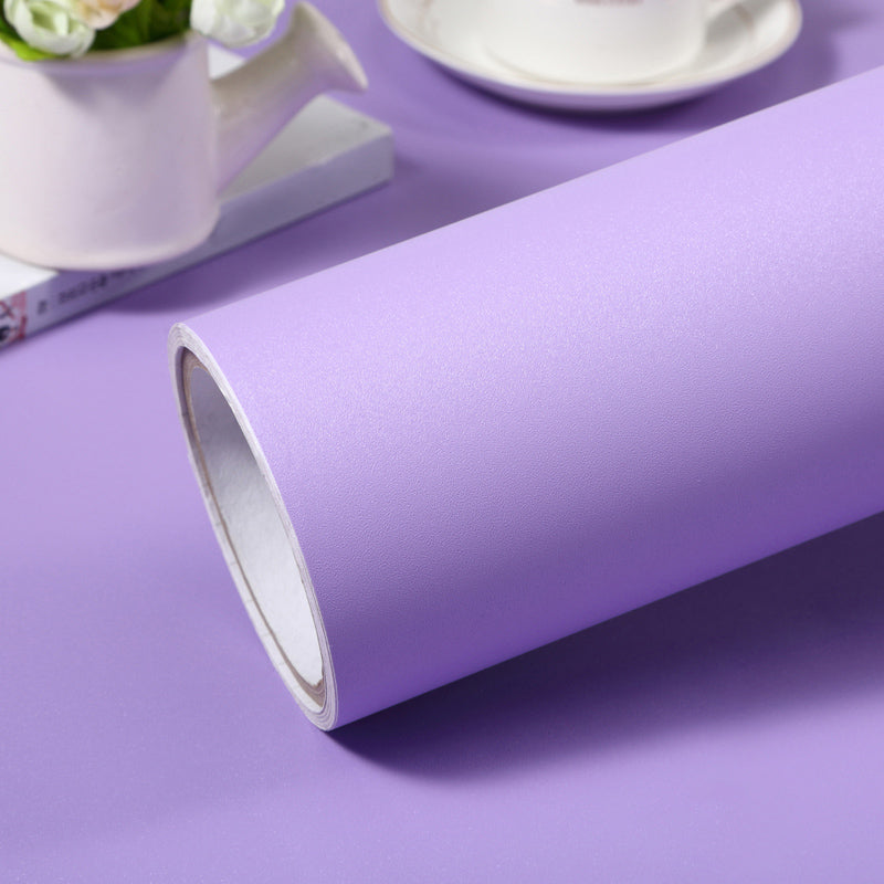 Scandinavian Wallpaper Roll Solid-Colored Self Stick Wall Covering, Multi-Colored Light Purple Wallpaper Roll Clearhalo 'Modern wall decor' 'Modern' 'Wallpaper' Wall Decor' 2413183