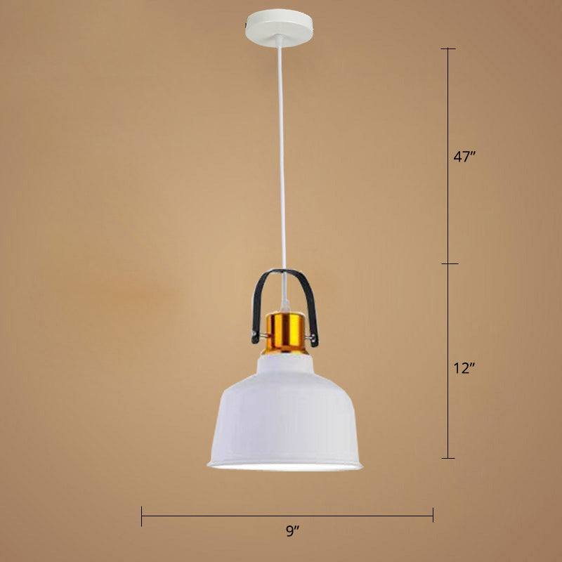 1-Light Suspension Lighting Nordic Style Bowl Shade Metallic Pendant Ceiling Light Clearhalo 'Art Deco Pendants' 'Black' 'Cast Iron' 'Ceiling Lights' 'Ceramic' 'Crystal' 'Industrial Pendants' 'Industrial' 'Metal' 'Middle Century Pendants' 'Pendant Lights' 'Pendants' 'Rustic Pendants' 'Tiffany' Lighting' 2415220