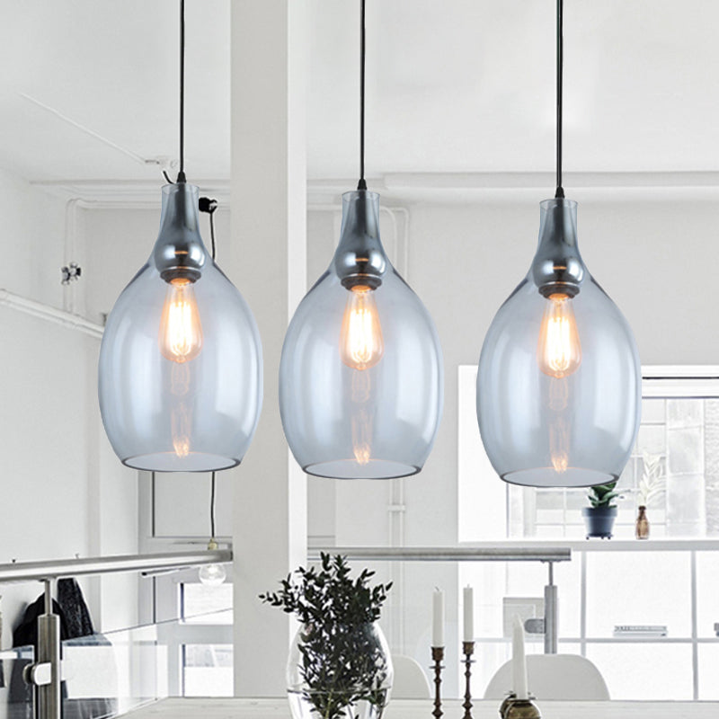 Bottle Pendant Lamp Modernist Blue/Amber Glass 1 Light Nickel Hanging Light Fixture for Bedroom Blue A Clearhalo 'Ceiling Lights' 'Glass shade' 'Glass' 'Modern Pendants' 'Modern' 'Pendant Lights' 'Pendants' Lighting' 241536