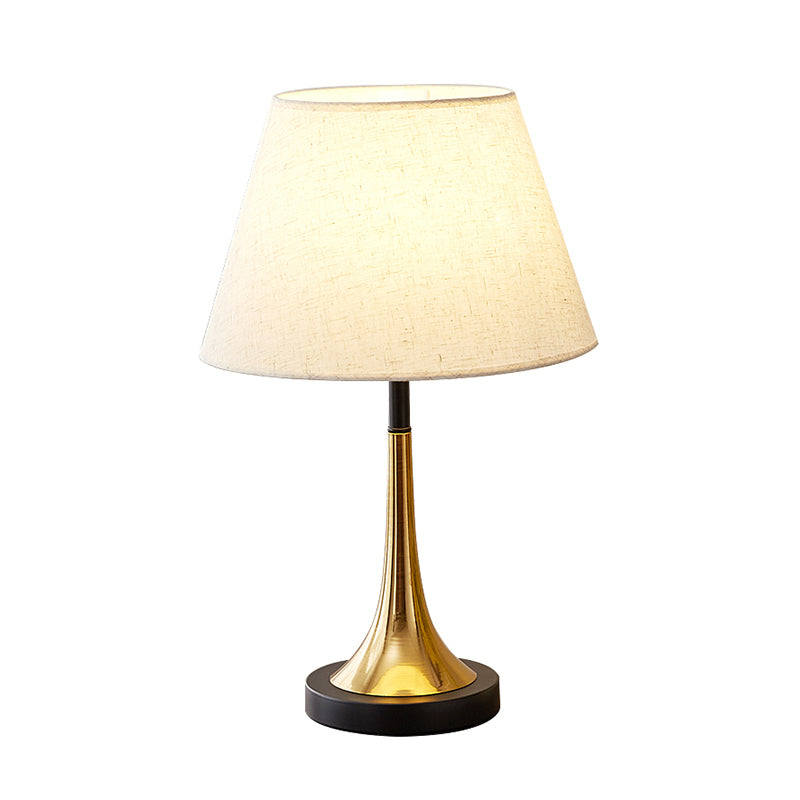 Gold Table Lamp White Shade, Table Lamps Black Shades