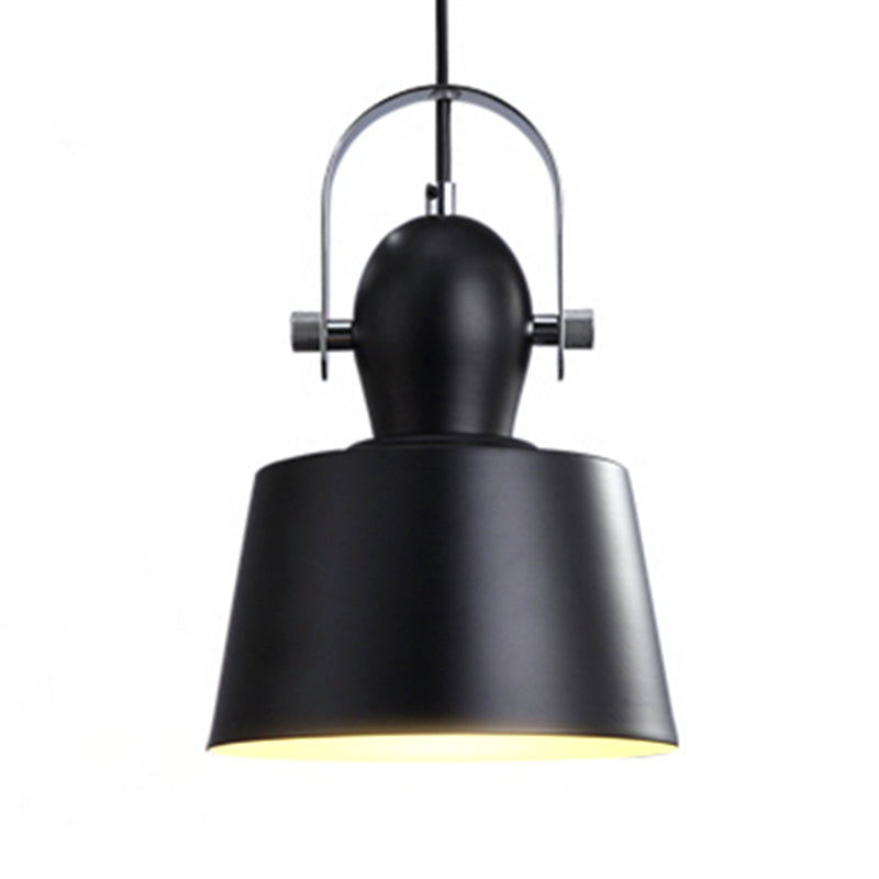 Upside and Down Trifle Bowl Metal Ceiling Pendant Lamp Minimalist 1 Light Black/White/Yellow Hanging Lighting Clearhalo 'Ceiling Lights' 'Modern Pendants' 'Modern' 'Pendant Lights' 'Pendants' Lighting' 241781