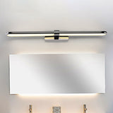 Linear Wall Lamp Modern Stylish Stainless Steel Led Chrome Vanity Lighting Fixture with Acrylic Oval Shade, 16"/19.5" Width Chrome Clearhalo 'Modern wall lights' 'Modern' 'Vanity Lights' 'Wall Lights' Lighting' 242294