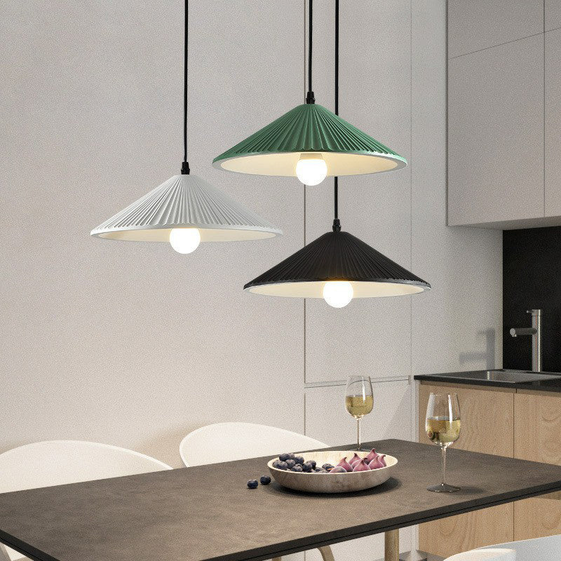 Conical Resin Hanging Lamp Minimalist 1-Light Suspension Light Fixture for Dining Room Clearhalo 'Ceiling Lights' 'Pendant Lights' 'Pendants' Lighting' 2423207