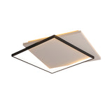 Simplicity Square Ceiling Mount Lighting Acrylic Living Room LED Flush Mount in White-Black Clearhalo 'Ceiling Lights' 'Close To Ceiling Lights' 'Close to ceiling' Lighting' 2423641