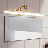 16"/21.5" W Ultra-Thin Vanity Lighting Contemporary Metal and Acrylic LED Golden Wall Mounted Light Clearhalo 'Cast Iron' 'Glass' 'Industrial' 'Modern wall lights' 'Modern' 'Tiffany' 'Traditional wall lights' 'Vanity Lights' 'Wall Lights' Lighting' 242377