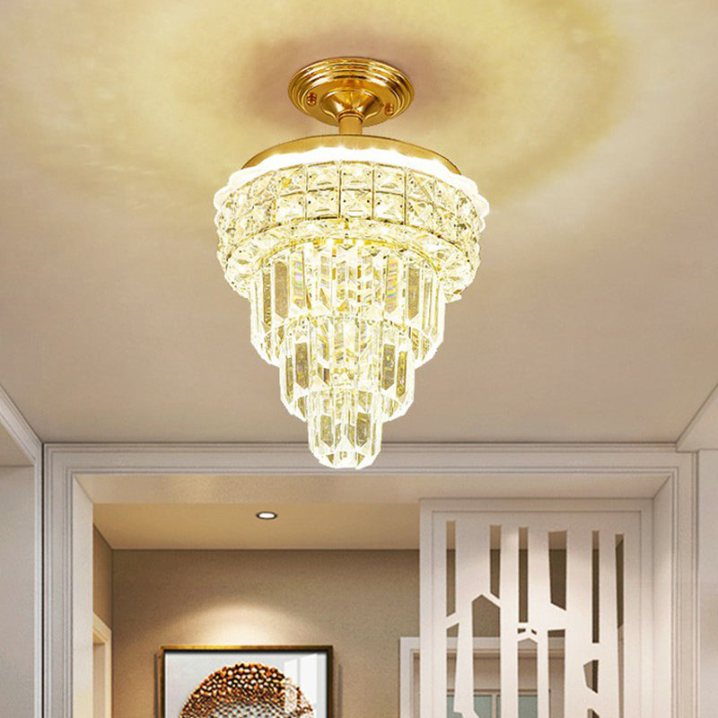 Crystal on sale foyer chandelier