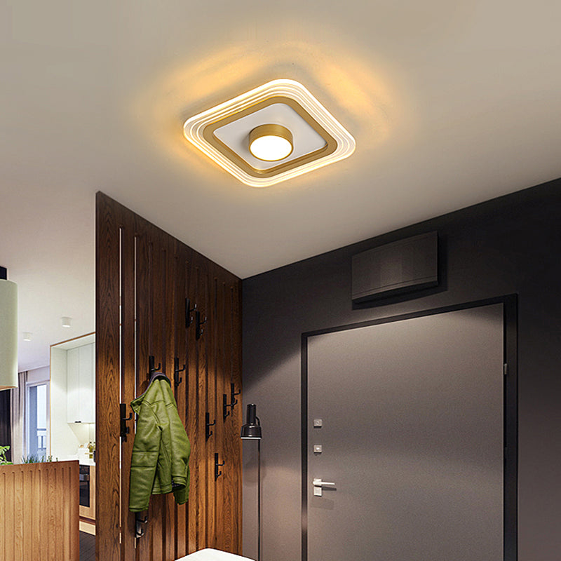Small Ceiling Flush Mount Light Minimalist Acrylic Foyer LED