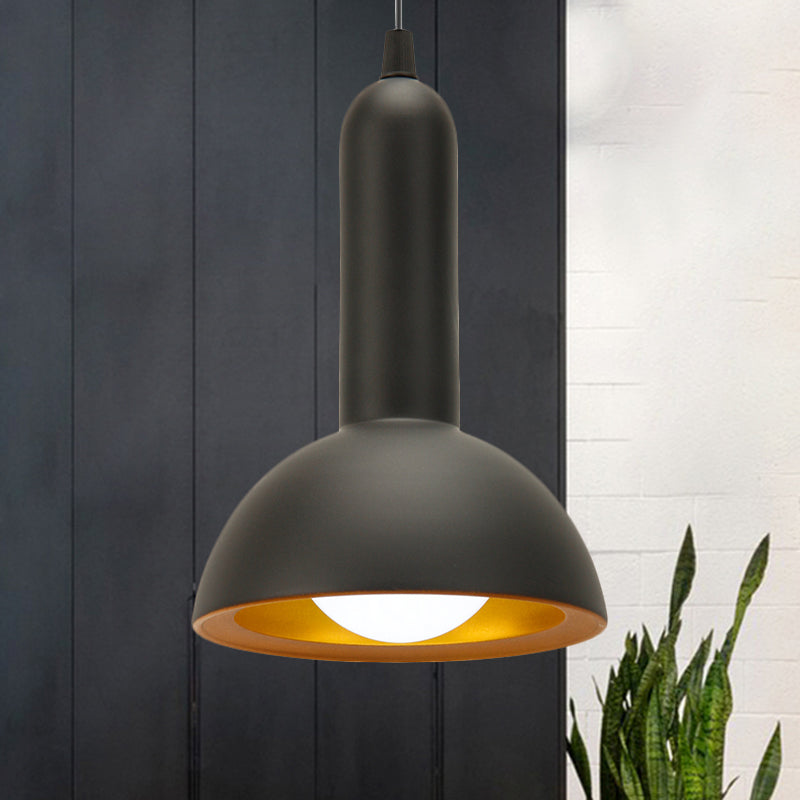 Linear Lamp Socket Pendant Light Aluminum 1 Light Aluminum Hanging Light for Kitchen Island Black 6" Clearhalo 'Ceiling Lights' 'Modern Pendants' 'Modern' 'Pendant Lights' 'Pendants' Lighting' 242875