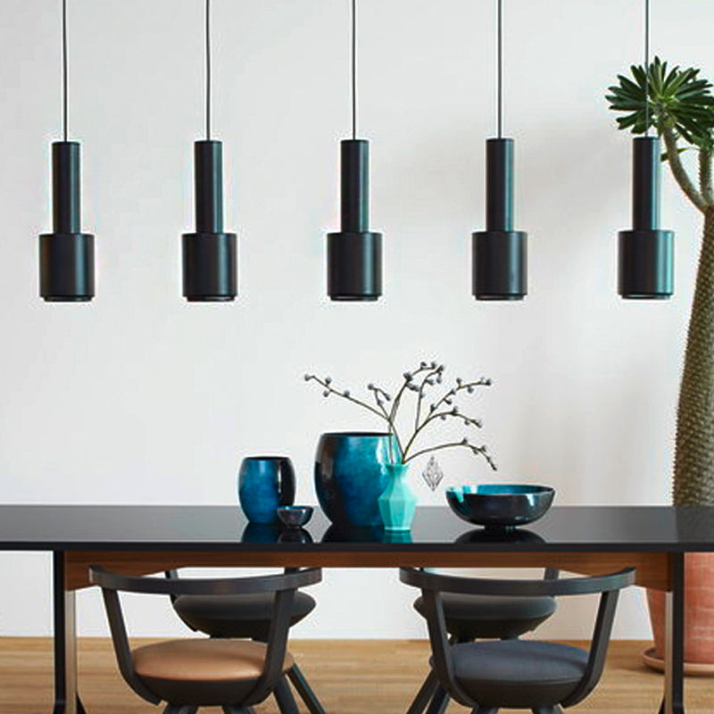 Black/White Hand Grenade Pendant Light Modernist 1 Light Metal Hanging Ceiling Light for Restaurant Clearhalo 'Ceiling Lights' 'Modern Pendants' 'Modern' 'Pendant Lights' 'Pendants' Lighting' 242939