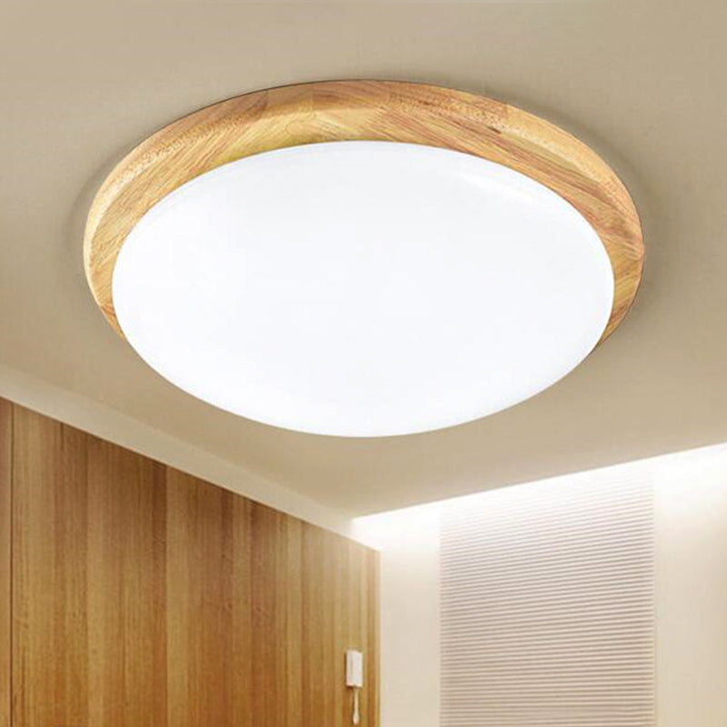 Japanese Style White Ceiling Mount Light Domed Shade Acrylic Ceiling Lamp in Warm/White for Study Room White White Clearhalo 'Ceiling Lights' 'Close To Ceiling Lights' 'Close to ceiling' 'Flush mount' Lighting' 243064