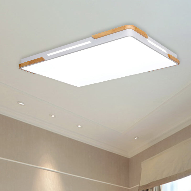 Nordic Stylish Rectangle Flushmount Light Acrylic LED Ceiling Fixture for Balcony Hotel Clearhalo 'Ceiling Lights' 'Close To Ceiling Lights' 'Close to ceiling' 'Flush mount' Lighting' 243243