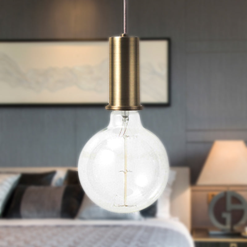 Mini Hanging Light Single Light Macaron Loft Metal Pendant Light in Black/Blue/Pink/White for Cafe Gold 4" Clearhalo 'Ceiling Lights' 'Modern Pendants' 'Modern' 'Pendant Lights' 'Pendants' Lighting' 243373