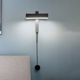 Rotatable Bar Wall Sconce Light Metal LED Warm Light Wall Lamp in Contemporary Style Black Clearhalo 'Cast Iron' 'Glass' 'Industrial' 'Modern wall lights' 'Modern' 'Tiffany' 'Traditional wall lights' 'Wall Lamps & Sconces' 'Wall Lights' Lighting' 243381