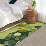 Green Funky Rug Polypropylene Plant Patterned Indoor Rug Non-Slip Backing Stain-Resistant Area Carpet for Bedroom Clearhalo 'Area Rug' 'Rug' 2435007