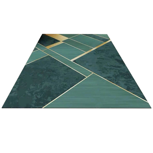 Fashion Modern Area Rug Multicolored Triangle Rug Washable Stain-Proof Carpet for Home Decoration Green Clearhalo 'Area Rug' 'Modern' 'Rugs' Rug' 2436192